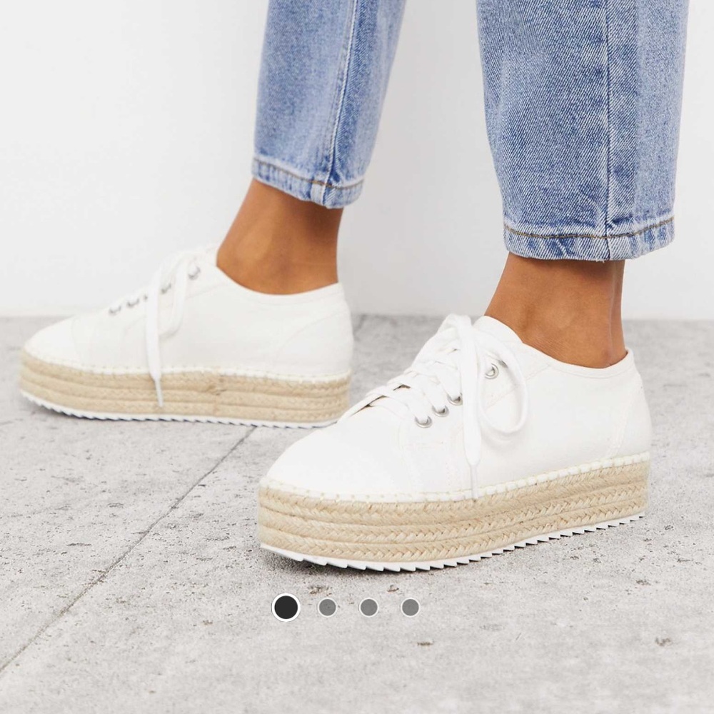 ASOS Women's White Espadrille Sneakers
